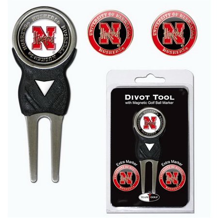 TEAM GOLF Nebraska Cornhuskers Golf Divot Tool with 3 Markers 3755622445